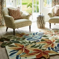 Discount Sanderson Robins Wood Russet Brown Rug 1.7m x 2.4m Modern Patterns