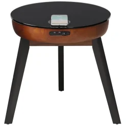 Outlet Santiago Smart Lamp Table Glass Top Side Tables