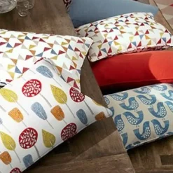 Sale Scandi Trees Scarlet PVC Fabrics