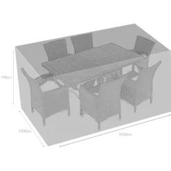 Online 6 Seater Rectangular Garden Furniture Cover Garden Furniture Covers