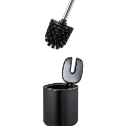 Best Echo Toilet Brush and Holder Black Bathroom Accessories