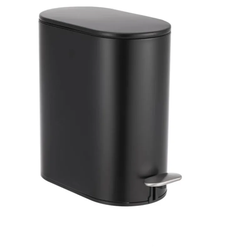 Clearance Fortuna Black 5L Pedal Bin Bathroom Accessories