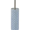 Best Mosaica Sky Blue Toilet Brush and Holder Bathroom Accessories