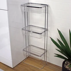 Clearance Pure 3 Tier Rect Floor Caddy Bathroom Accessories
