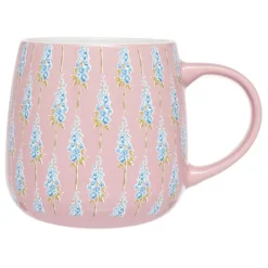 Outlet the cottage Pink with blue flowers floral mug Drinkware