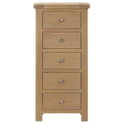 Best Silverdale Oak 5 Drawer Chest of Drawers Chest Of Drawers