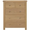 Hot Silverdale Oak 2 Over 3 Chest of Drawers Chest Of Drawers