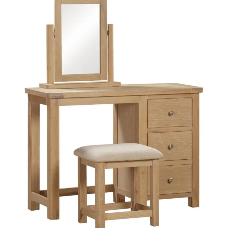 Fashion Silverdale Oak Dressing Table Set Dressing Tables