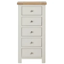 Outlet Silverdale Painted 5 Drawer Chest of Drawers Chest Of Drawers