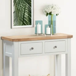 Clearance Silverdale Painted Console Table with 2 Drawers Console Tables