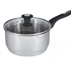 Best 20 CM Stainless Steel Draining Lid Saucepan Pots & Pans