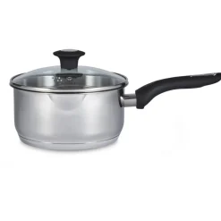 Clearance 18 CM Stainless Steel Draining Lid Saucepan Pots & Pans