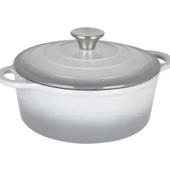 Best 22cm Cast Iron Graduated Grey Casserole Pots & Pans