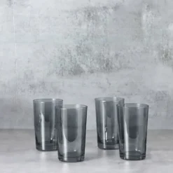 Online Grey set of 4 Hi Ball Glasses Glassware