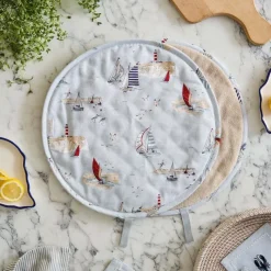 Sale Coastal Boats Circular Hob Cover Pots & Pans