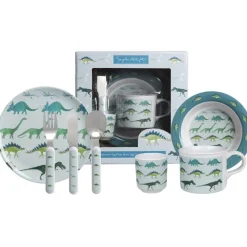 Outlet Dinosaur 7 Piece Melamine Set Dinnerware