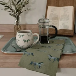 Best Grey Horse Set of 2 Tea Towels Oven Gloves, Tea Towels & Aprons