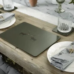 Clearance Highland Stag Set of 4 Placemats Table Linen, Napkins & Mats