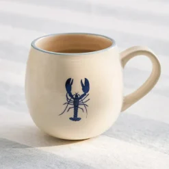 Outlet Lobster and Crab Stoneware Mug Drinkware