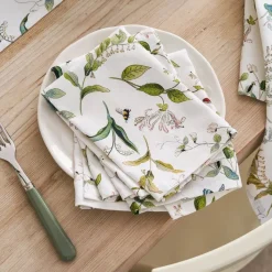 Clearance Wild Floral Set of 4 Napkins Table Linen, Napkins & Mats