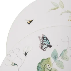Outlet Wild Floral Set of 4 Round Placemats Table Linen, Napkins & Mats