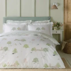 Sale Spring Cottage Green Duvet Cover Set Duvet Covers