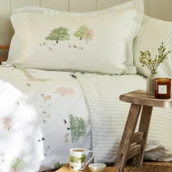 Sale Spring Cottage Green Duvet Cover Set Duvet Covers