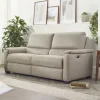 Clearance Spencer 3 seater power recliner in silver grey fabric 3 Seater Sofas | Sofas