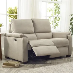 Sale Spencer 2 seater power recliner in silver grey fabric Recliner Sofas | 2 Seater Sofas