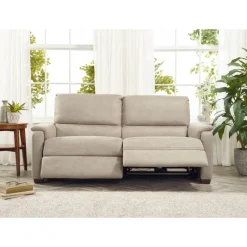 Clearance Spencer 3 seater power recliner in silver grey fabric 3 Seater Sofas | Sofas
