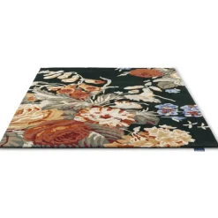 Online Stapleton Park Navy Burnt Orange Rug Ethnic Designs
