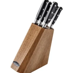 Clearance Stellar 5 Piece Knife Block Set Kitchen Utensils