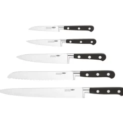 Clearance Stellar 5 Piece Knife Block Set Kitchen Utensils