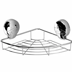 Clearance Suctionloc Corner Basket Chrome Bathroom Accessories