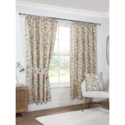 Fashion Amaryllis Lined Curtains Curtains