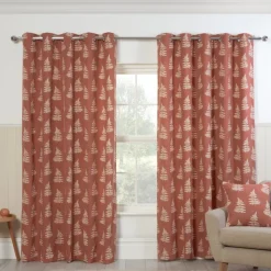 Best Esher Terracotta Lined Curtains Curtains