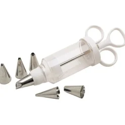 Fashion Sweetly Does It Syringe Icing Set with 6 Nozzles Baking
