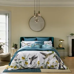 Best Botanical Birds Multi Duvet Cover Set Duvet Covers
