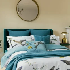 Best Botanical Birds Multi Duvet Cover Set Duvet Covers