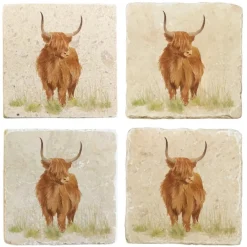 Best Hairy Highland Coaster Pair Table Linen, Napkins & Mats