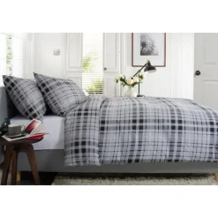 Clearance Buchanan Grey Duvet Cover Set Duvet Covers
