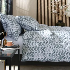 Sale Chevron Grey Duvet Set Duvet Covers