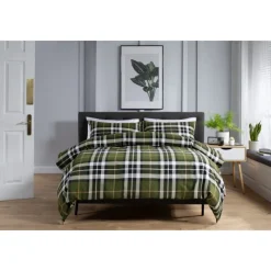 Online Fergus Green Double Duvet Cover Set Duvet Covers