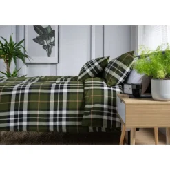 Online Fergus Green Double Duvet Cover Set Duvet Covers