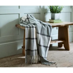 Clearance Helmsley Throw Dark Grey Throws