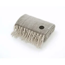 Clearance Moorland Wool Throw Natural Throws