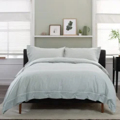 Outlet Southport Green and White Duvet Set Duvet Covers
