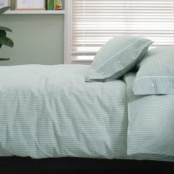 Outlet Southport Green and White Duvet Set Duvet Covers
