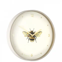 New 12" Bee In Bloom Wall Clock Clocks