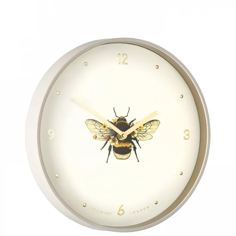 New 12" Bee In Bloom Wall Clock Clocks